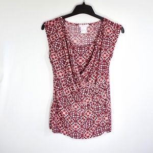 Medium women’s red and navy top